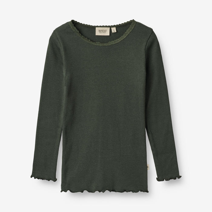 Wheat Main Rib T-Shirt Reese Jersey Tops and T-Shirts 0025 black coal