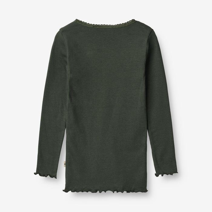 Wheat Main Rib T-Shirt Reese Jersey Tops and T-Shirts 0025 black coal