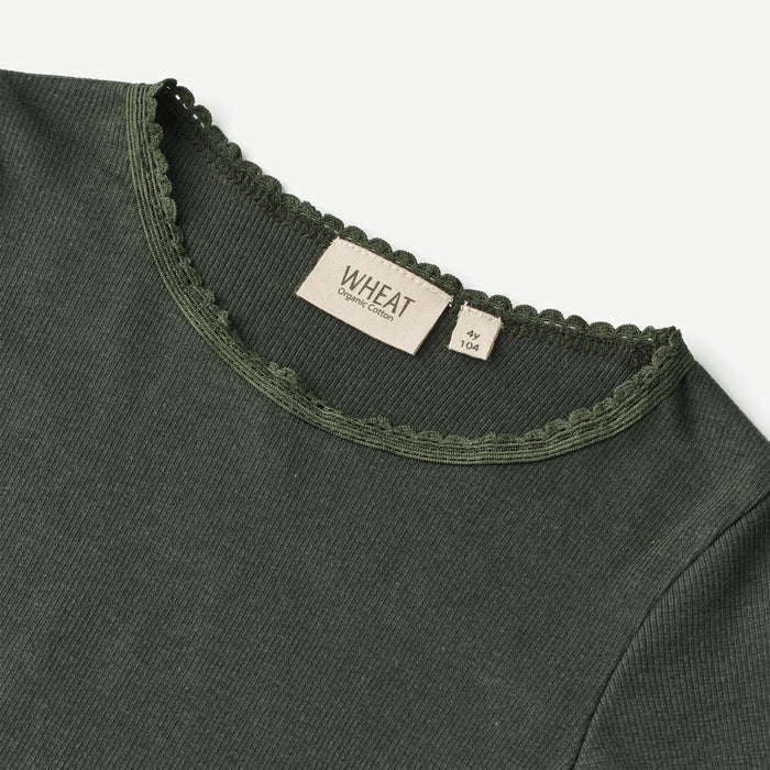 Wheat Main Rib T-Shirt Reese Jersey Tops and T-Shirts 0025 black coal