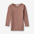 Wheat Main Rib T-Shirt Reese | Baby Jersey Tops and T-Shirts 2032 rose dust
