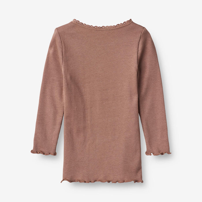 Wheat Main Rib T-Shirt Reese | Baby Jersey Tops and T-Shirts 2032 rose dust