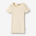 Wheat Main Rib T-Shirt S/S Katie Jersey Tops and T-Shirts 3171 cream