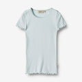 Wheat Main Rib T-Shirt S/S Katie Jersey Tops and T-Shirts 4030 light blue