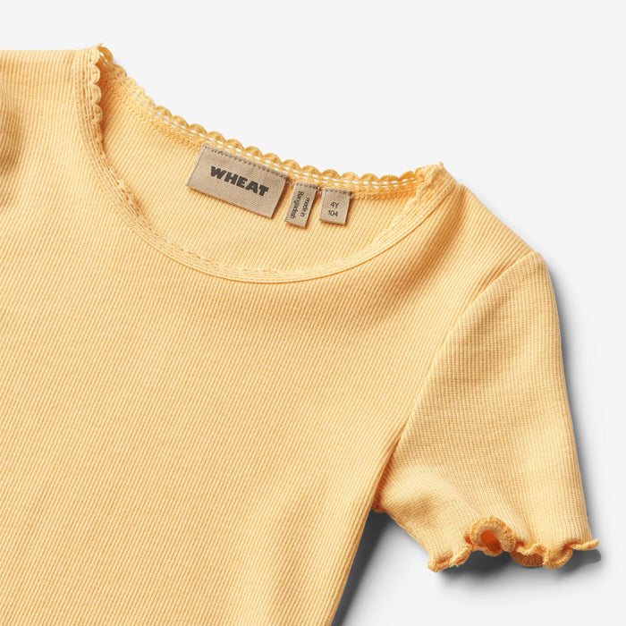 Wheat Main Rib T-Shirt S/S Katie Jersey Tops and T-Shirts 5001 pale apricot