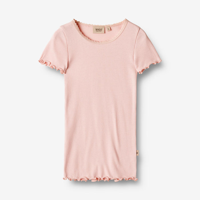 Wheat Main Rib T-Shirt S/S Katie Jersey Tops and T-Shirts 2281 rose ballet