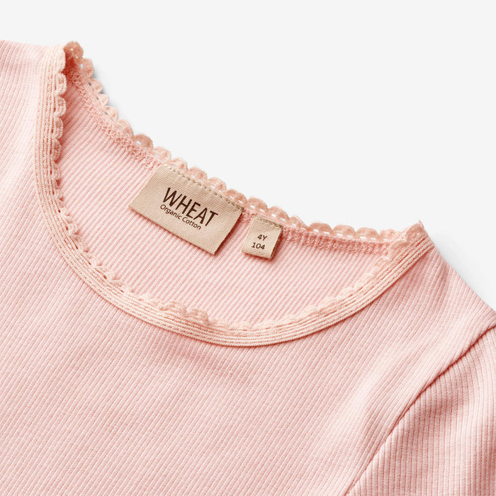 Wheat Main Rib T-Shirt S/S Katie Jersey Tops and T-Shirts 2281 rose ballet