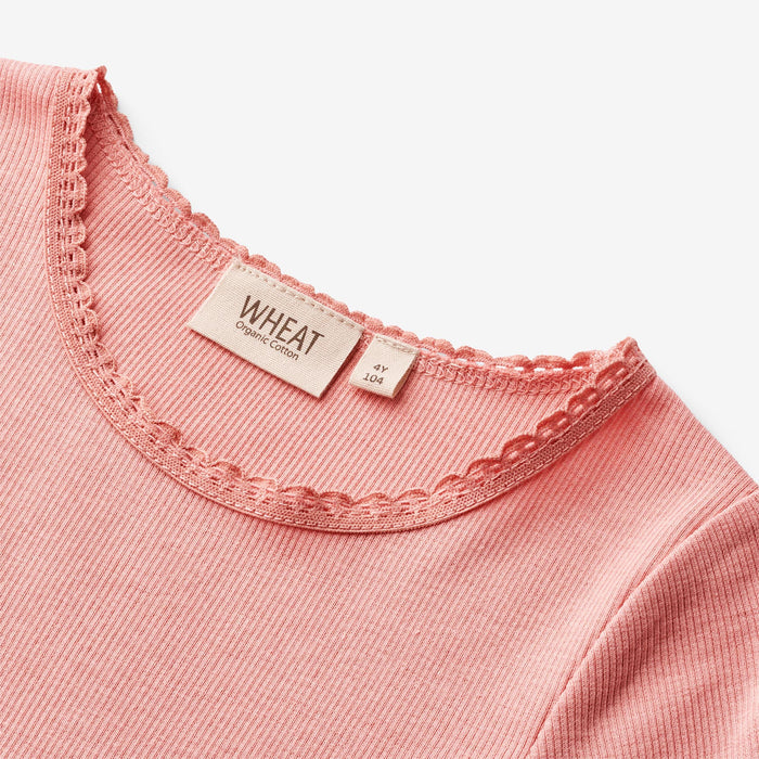 Wheat Main Rib T-Shirt S/S Katie Jersey Tops and T-Shirts 2509 rosette