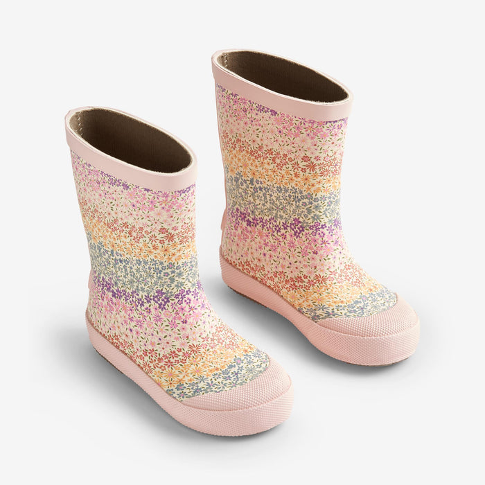 Wheat Footwear Rubber Boot Print Muddy Rubber Boot 9506 rainbow flowers