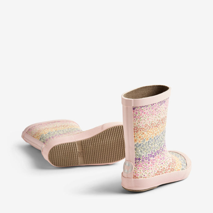 Wheat Footwear Rubber Boot Print Muddy Rubber Boot 9506 rainbow flowers