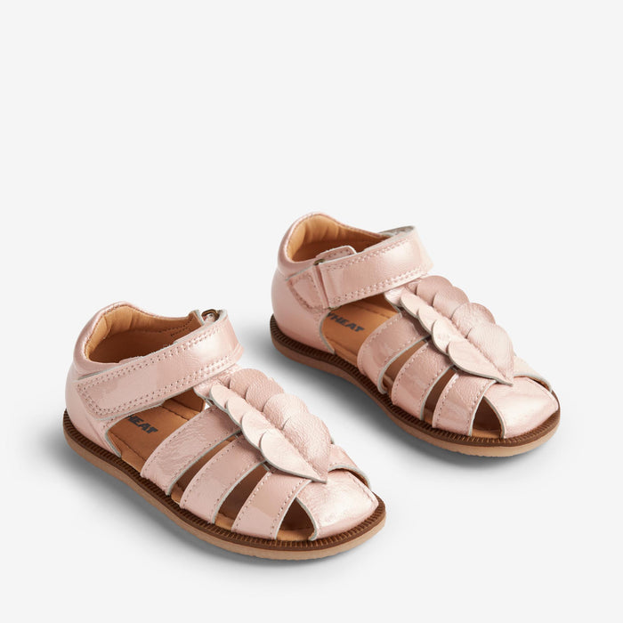 Wheat Footwear Sandal Closed Toe Hana Patent Sandal 2281 rose ballet