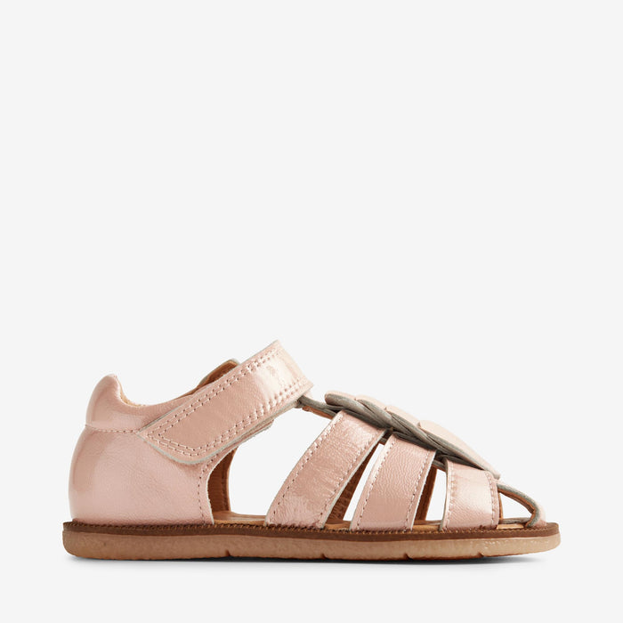 Wheat Footwear Sandal Closed Toe Hana Patent Sandal 2281 rose ballet