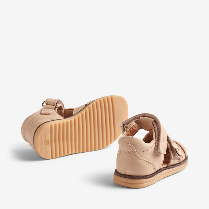 Wheat Footwear Sandal Closed Toe Sky Flower Prewalker Sandals 9009 beige rose