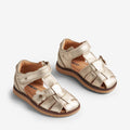 Wheat Footwear Sandal Closed Toe Sky Flower Prewalker Sandals 0204 light gold