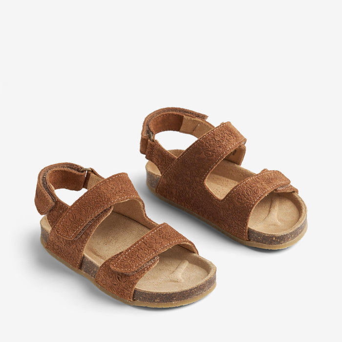 Wheat Footwear Sandal Cork Open Toe Cameron Sandal 9002 cognac
