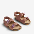 Wheat Footwear Sandal Cork Open Toe Clare Flowers Sandal 2021 old rose