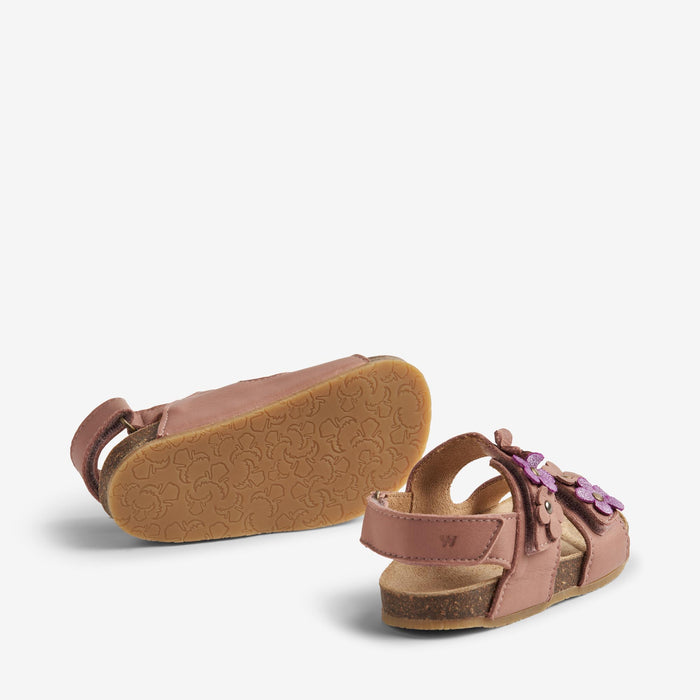 Wheat Footwear Sandal Cork Open Toe Clare Flowers Sandal 2021 old rose
