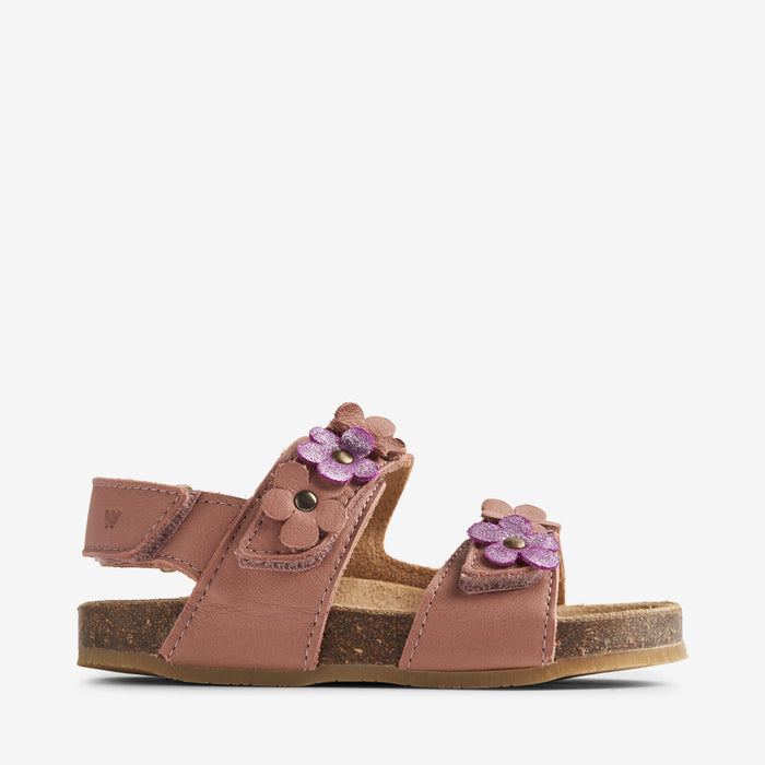 Wheat Footwear Sandal Cork Open Toe Clare Flowers Sandal 2021 old rose