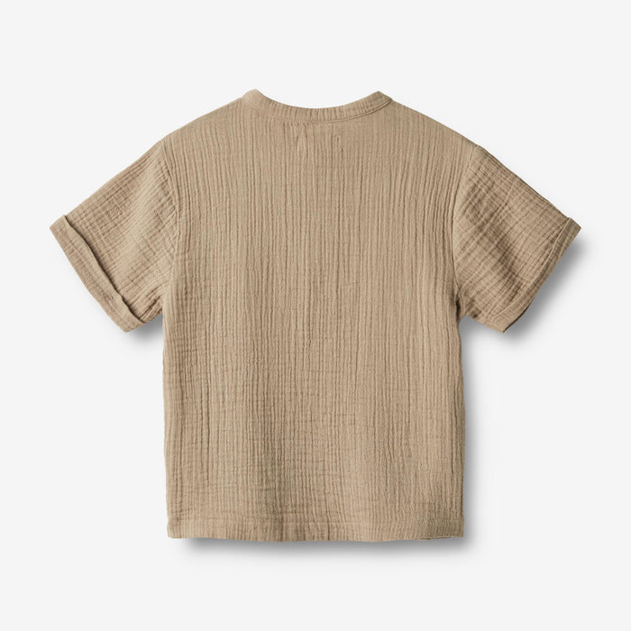 Wheat Main Shirt S/S Svend Shirts and Blouses 3239 beige stone