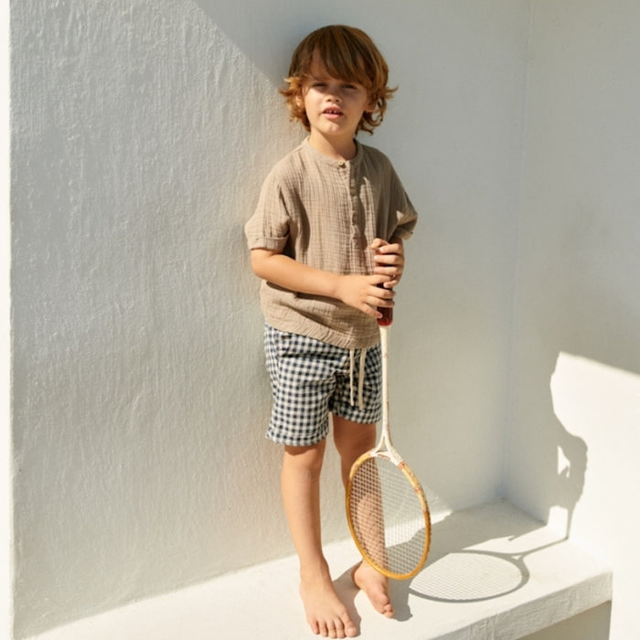 Wheat Main Shirt S/S Svend Shirts and Blouses 3239 beige stone