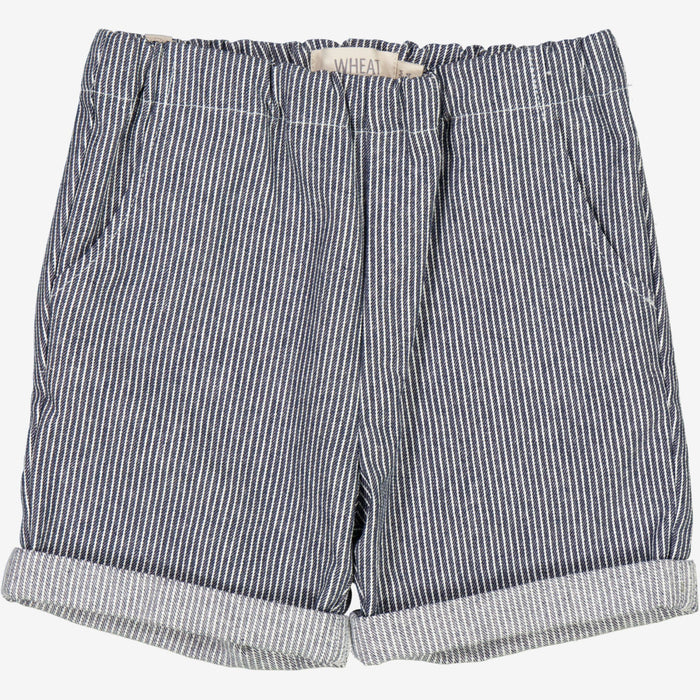 Wheat Main  Shorts Luca | Baby Shorts 1197 navy denim stripe