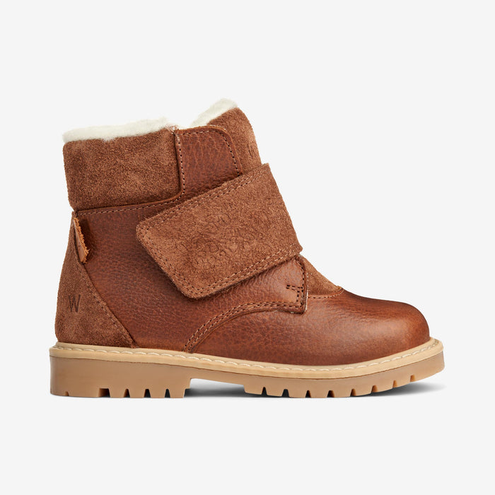 Wheat Footwear Sigge Print Velcro Boot Winter Footwear 9002 cognac