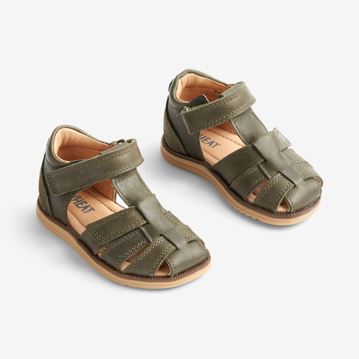 Wheat Footwear Sky Sandal | Baby Prewalker Sandals 4075 dark green