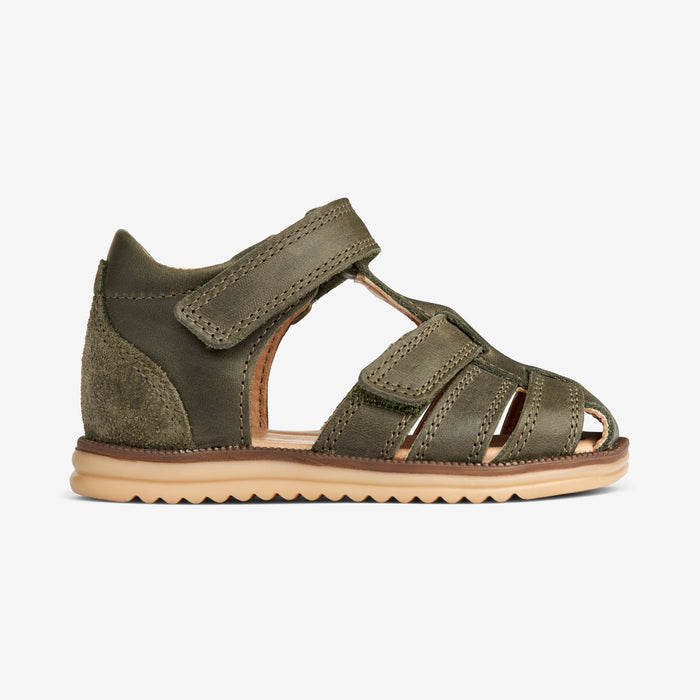 Wheat Footwear Sky Sandal | Baby Prewalker Sandals 4075 dark green