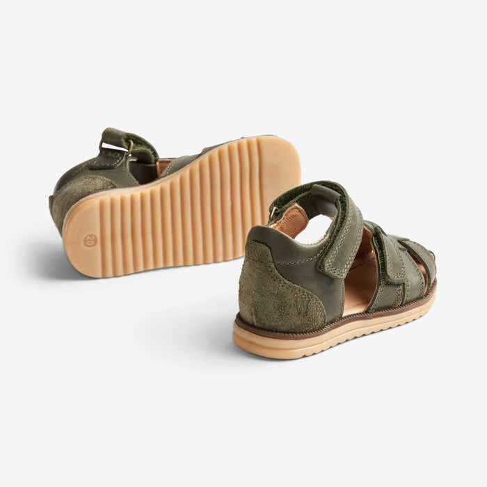 Wheat Footwear Sky Sandal | Baby Prewalker Sandals 4075 dark green