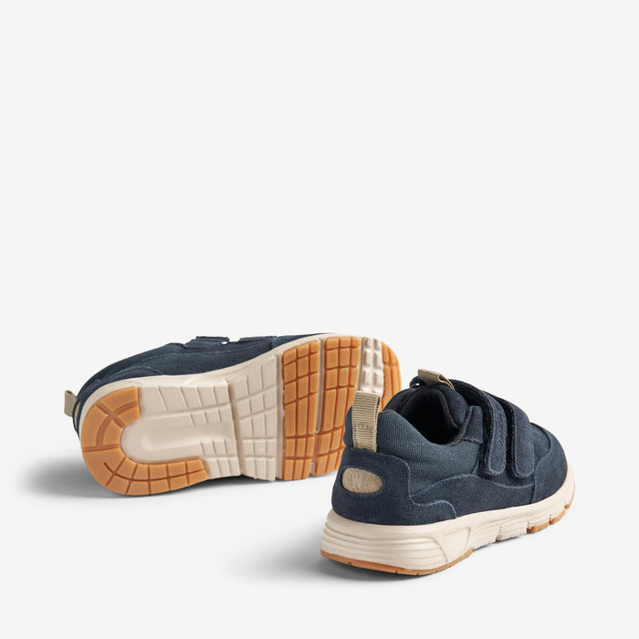 Wheat Footwear Sneaker Double Velcro Alin Sneakers 1432 navy