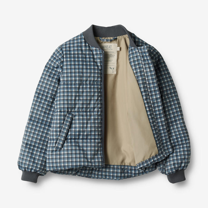Wheat Outerwear Summer Puffer Jacket Malo Jacket 1306 blue check