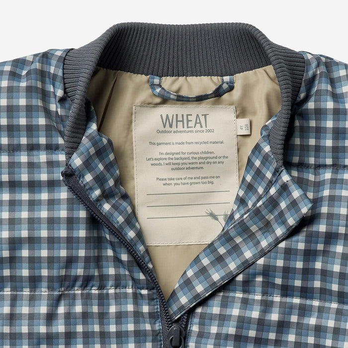Wheat Outerwear Summer Puffer Jacket Malo Jacket 1306 blue check
