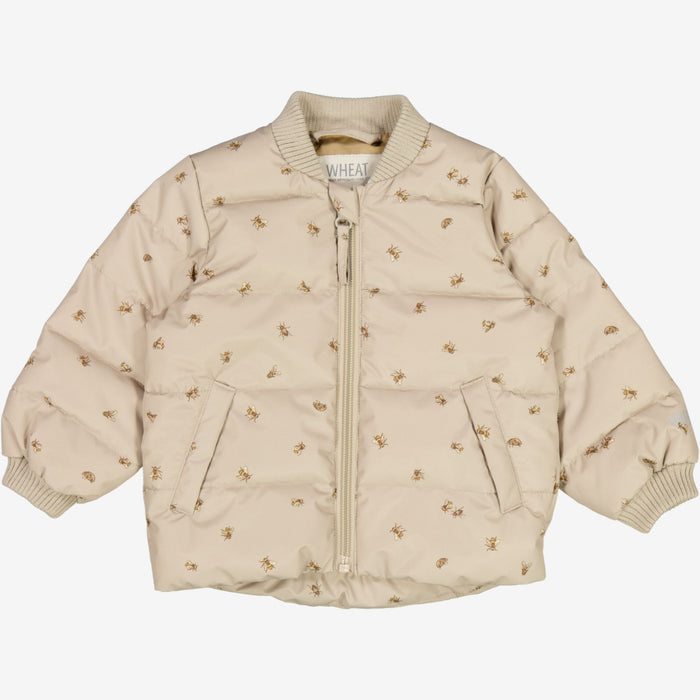 Wheat Outerwear Summer Puffer Jacket Malo | Baby Jacket 3058 gravel bumblebee