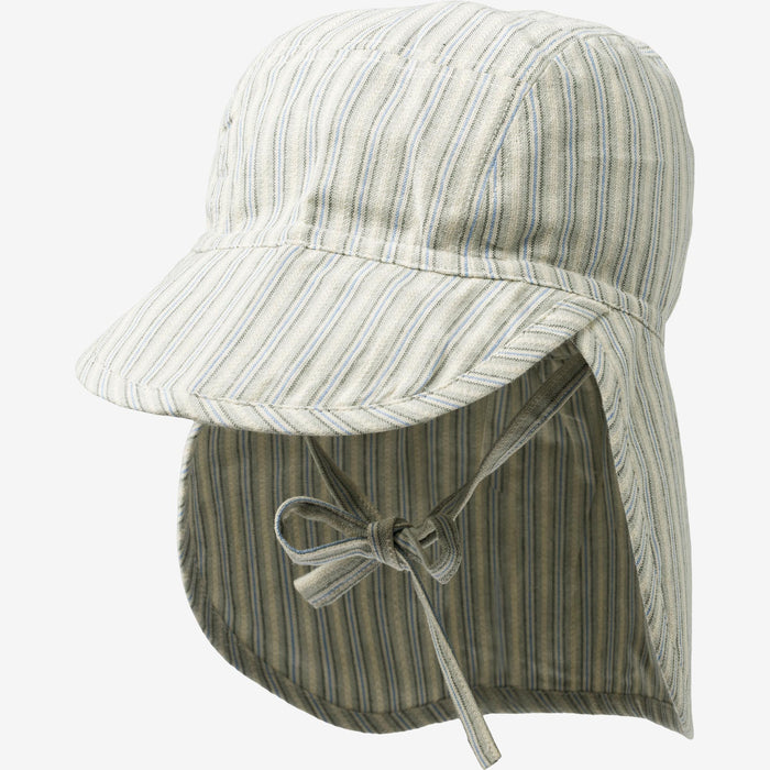 Wheat Main Sunhat Albert Accessory 4109 aquablue stripe
