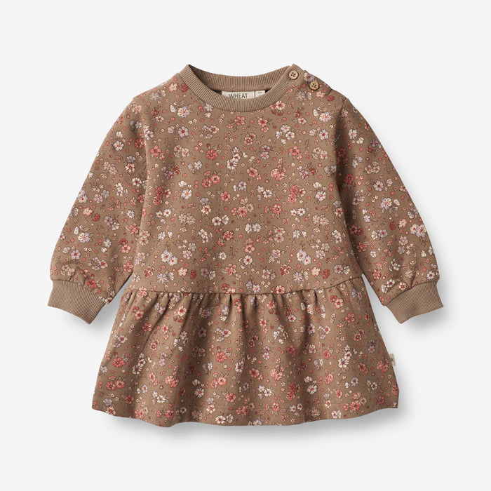 Wheat Main Sweat Dress Zenia | Baby Dress 9503 cocoa brown meadow