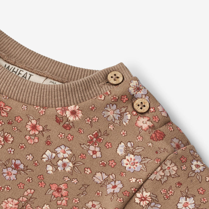 Wheat Main Sweat Dress Zenia | Baby Dress 9503 cocoa brown meadow
