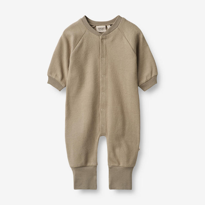 Wheat Main Sweat Jumpsuit Lou | Baby Jumpsuit 3239 beige stone