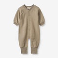 Wheat Main Sweat Jumpsuit Lou | Baby Jumpsuit 3239 beige stone