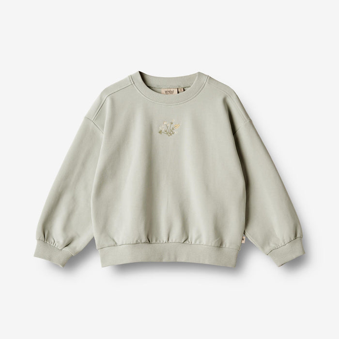 Wheat Main Sweatshirt Embroidery Eliza Sweatshirt 1475 sea mist