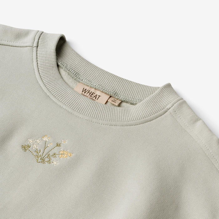 Wheat Main Sweatshirt Embroidery Eliza Sweatshirt 1475 sea mist