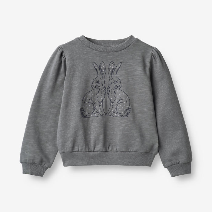 Wheat Main Sweatshirt Rabbitfriends Embroidery Sweatshirt 1525 autumn sky