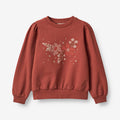 Wheat Main Sweatshirt Vega Embroidery Sweatshirt 2072 red