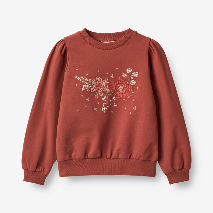 Wheat Main Sweatshirt Vega Embroidery Sweatshirt 2072 red