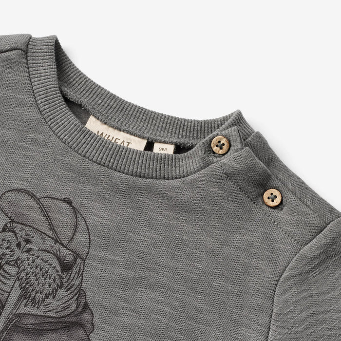 Wheat Main Sweatshirt Walrus | Baby Sweatshirt 1525 autumn sky