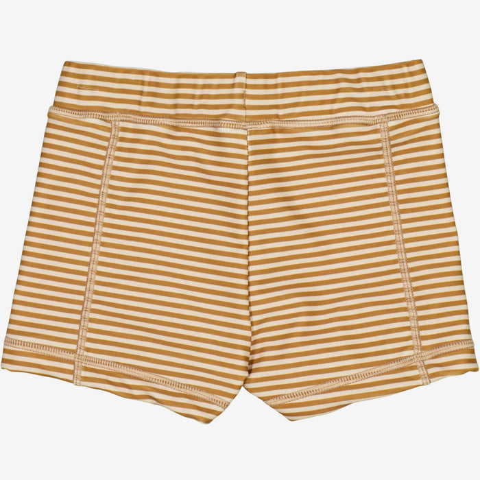 Wheat Main Swim Shorts Ulrik Swimwear 5096 golden green stripe