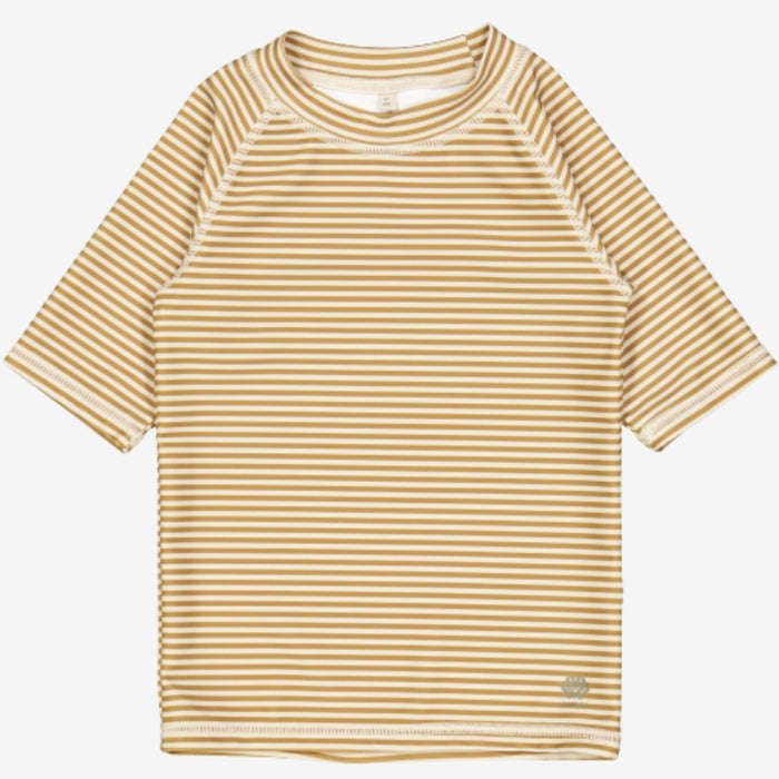 Wheat Main Swim T-Shirt Jackie SS Swimwear 5096 golden green stripe