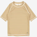 Wheat Main Swim T-Shirt Jackie SS Swimwear 5096 golden green stripe