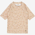 Wheat Main Swim T-Shirt Jackie SS Swimwear 1492 purple poppy flowers
