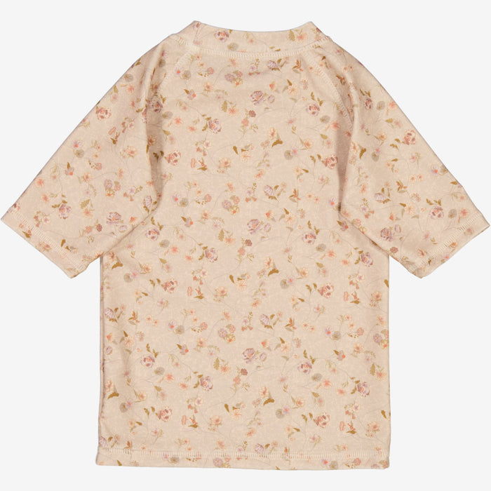 Wheat Main Swim T-Shirt Jackie SS Swimwear 1492 purple poppy flowers