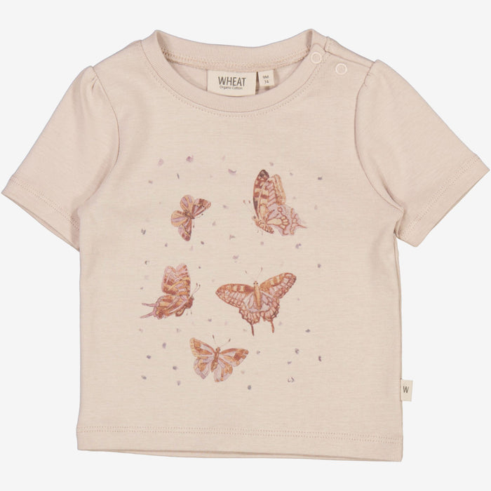 Wheat Main T-Shirt Butterflies | Baby Jersey Tops and T-Shirts 1356 pale lilac