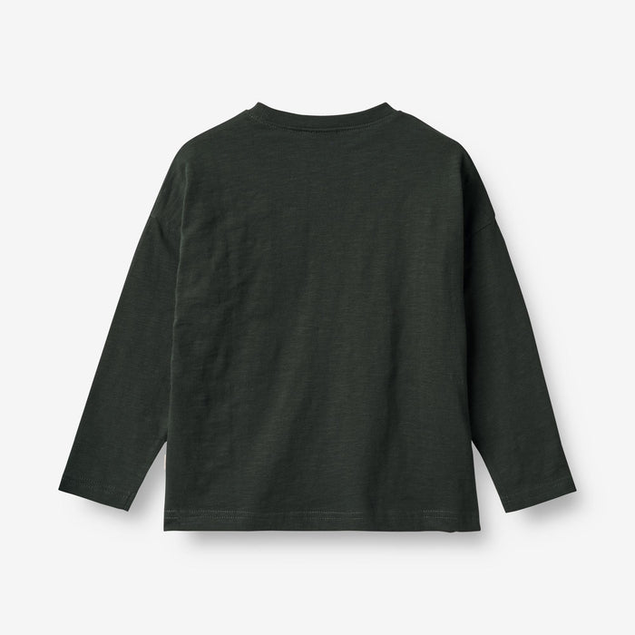 Wheat Main T-Shirt Deer Embroidery Jersey Tops and T-Shirts 0025 black coal